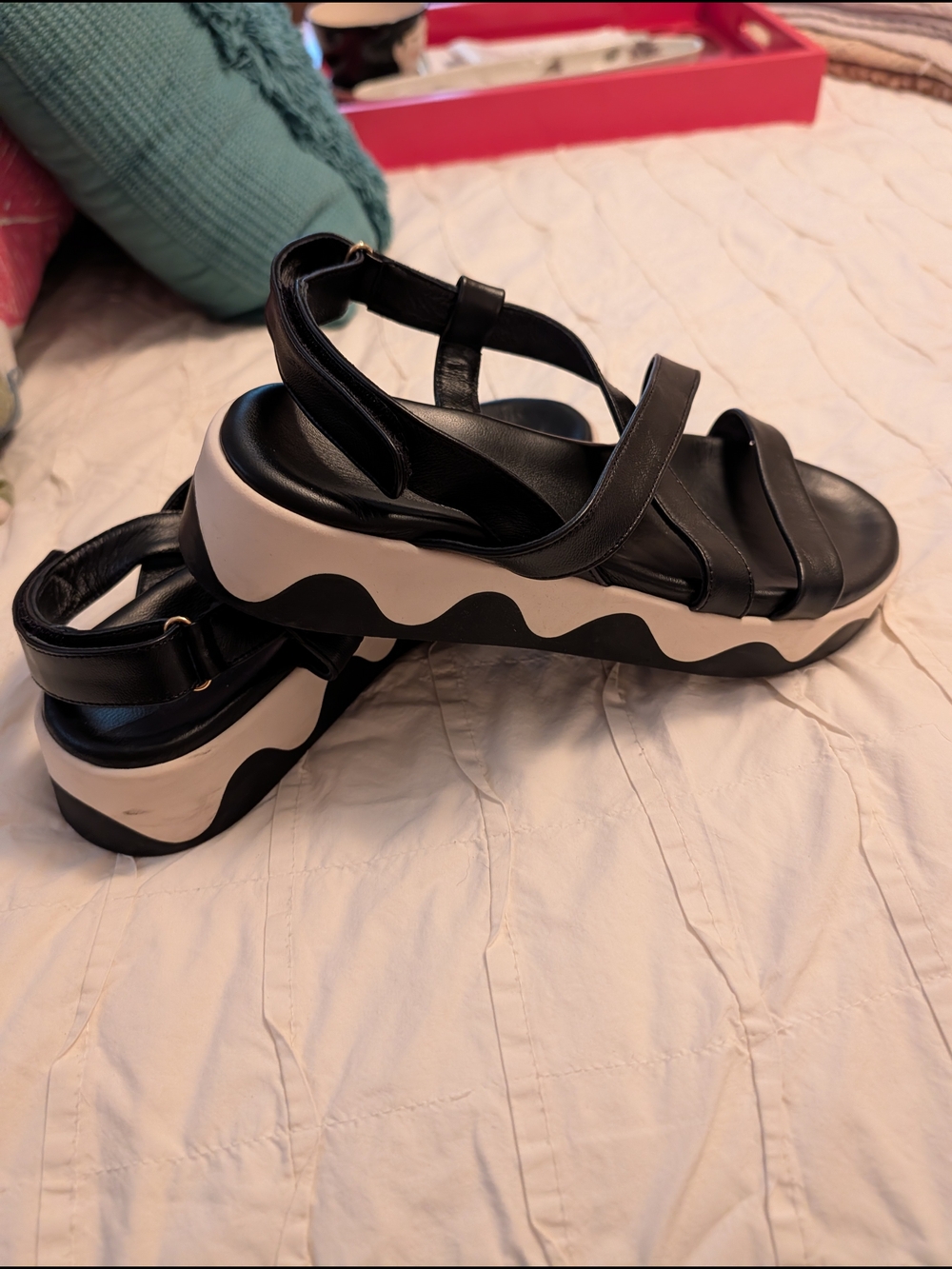 Ancient Greek Sandals Black Platform Slingback Sandal - Picture 5 of 8